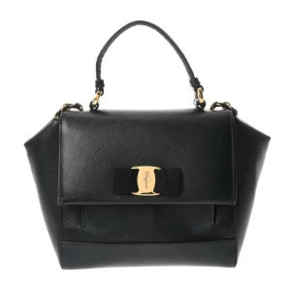 Salvatore Ferragamo handbag black leather bag